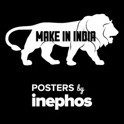 Inephos White & Brown Canvas Birds and Animals Horses Running Vastu Art Wall Painting image 3