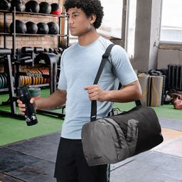 Wildcraft Men Black & Grey Mynt Printed Duffel Bag-21