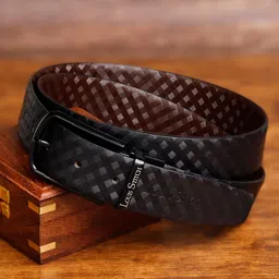 LOUIS STITCH Men Textured Leather Reversible Formal Belt-picture-20