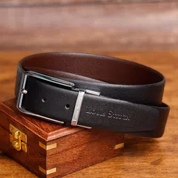 LOUIS STITCH Men Textured Leather Reversible Formal Belt-picture-13