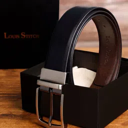 LOUIS STITCH Men Leather Reversible Formal Belt-image-69
