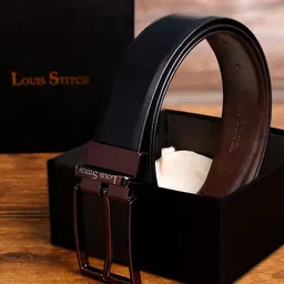 LOUIS STITCH Men Leather Reversible Formal Belt-image-50