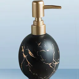 Kuber Industries Abstract Ceramic Liquid Soap Dispenser - 300 ml-42