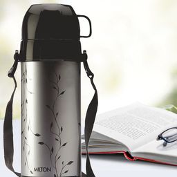 Milton Eiffel 1000 Black Printed Thermosteel Hot Or Cold Flask Water Bottle 910 ml-48