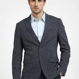 SELECTED Self-Design Single-Breasted Slim-Fit Formal Blazer-image-53
