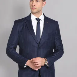AD By Arvind Checked Single-Breasted Formal Blazers-image-56