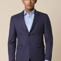 Allen Solly Textured Notched Lapel Long Sleeves Single-Breasted Slim Fit Formal Blazers-image-64