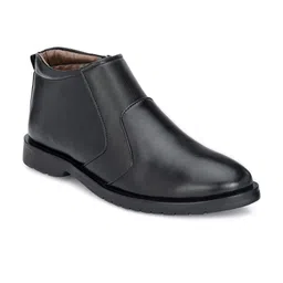 John Karsun Men Black Solid Formal Boots-picture-33