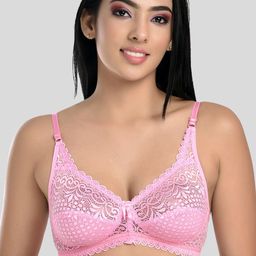 StyFun Pack Of 2 Blue & Pink Non Padded & Non Wired Floral Bra-2