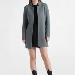 ONLY Onlsoho-Linea Textured Twill Open-Front Overcoat image 2