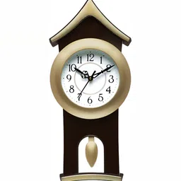 Attractionz Gold-Toned & Beige Wall Clock-picture-16