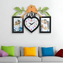 Attractionz Black Bird Shaped Analogue Wall Clock-image-5