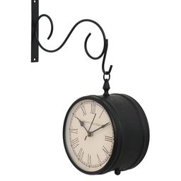 CHRONIKLE Black Printed Analogue Contemporary Wall Clock-image-43