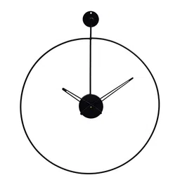 CHRONIKLE Black Analogue Contemporary Rounded Wall Clock-image-8