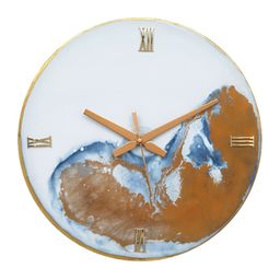 CHRONIKLE White & Brown Analogue Contemporary Wooden Wall Clock-image-22