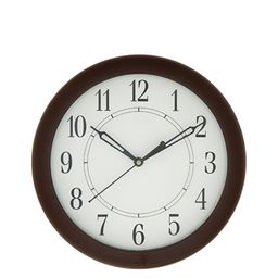 CHRONIKLE Brown & White Round Contemporary Wall Clock-image-10