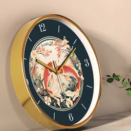 RANDOM Black & Red Printed Contemporary Wall Clock-25