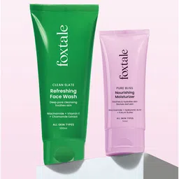 FoxTale Essentials Combo Everyday Glow Duo - Gel FaceWash 100 ml & Daily Moisturizer 50 ml-3