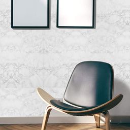 KAAF Off White & Grey Marble Printed Self Adhesive Water Proof Wallpaper-28