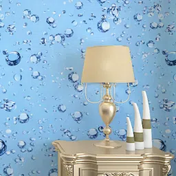 KAAF Blue Water Drops Printed Self-Adhesive Wallpaper-picture-8