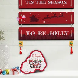 Indigifts Red Quotes Printed Panel Wall Hanging & Fridge Magnet-image-83