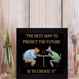 Gallery99 The Best Way To Predict The Future Is To Create It Textured Paper Wall Art-18