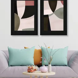 RANDOM Black & White 2 Pieces Abstract Modern Creative Wall Art-22