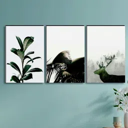 SAF Set of 3 Modern Art Large Panel UV Textured Wall Painting-17