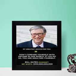 Gallery99 DonT Compare Yourself By Bill Gates Textured Paper Wall Art-image-3