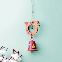 VarEesha Orange Bird Wall Hanging Bell Wind chime-48