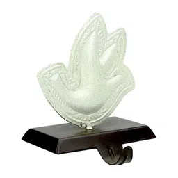 Hind Decor White Metallic Bird Stocking Holder-image-64