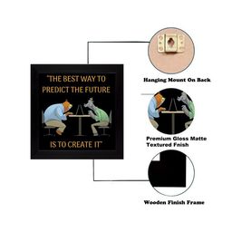 Gallery99 The Best Way To Predict The Future Is To Create It Textured Paper Wall Art image 3