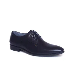 Zoom Shoes Men Black Textured Leather Formal Derbys-image-70