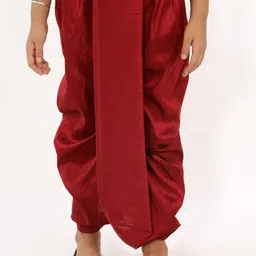 Vastramay Boys Maroon Traditional Dhoti-picture-18
