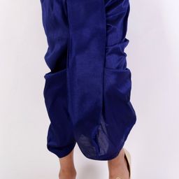 VASTRAMAY Boys Blue Solid Traditional Dhoti-15