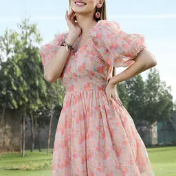 Sera Women Floral Printed Dress-image-53