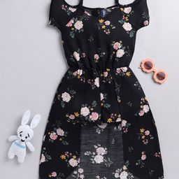 YK Multicoloured Floral Dress-image-33