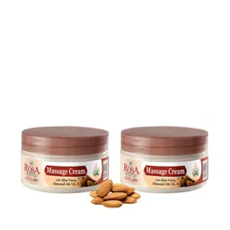 ROSA Set of 2 Massage Cream with Aloevera & Almond Oil - 100 ml each-46