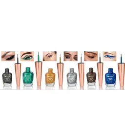krayons Set of 6 Insta Dri Sparkling Waterproof Eye Liners - 7 ml Each-58