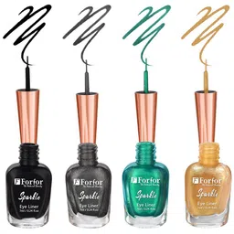 FORFOR Set of 4 Sparkle Water-Proof Sensational Liquid Glitter Eyeliners - 7 ml each-31