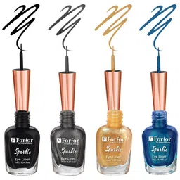 FORFOR Set of 4 Sparkle Water-Proof Sensational Liquid Glitter Eyeliners - 7 ml each-18