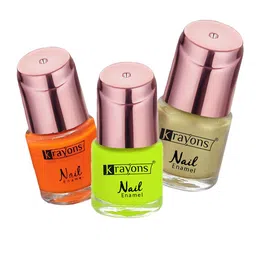 krayons Set of 3 Crazy Long Lasting Gel Nail Enamel - 8 ml Each-12