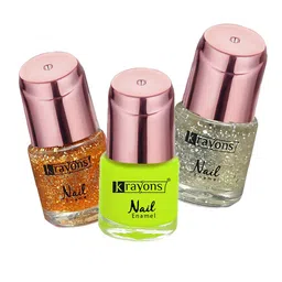 krayons Set of 3 Crazy Long Lasting Gel Nail Enamel - 8 ml Each-15