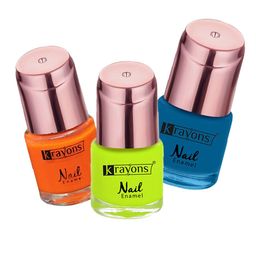 krayons Set of 3 Crazy Long Lasting Gel Nail Enamel - 8 ml Each-13