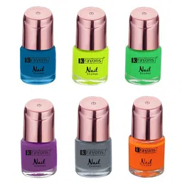 krayons Set of 6 Crazy Long Lasting Gel Nail Enamel - 8 ml Each-image-49