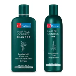 Dr. Batras Hair Fall Control Oil & Shampoo For Healthier Scalp - 200ml Each-image-2