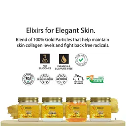 DR.RASHEL Set of 4 Gold Scrub Gel Cream & Face Pack - 380 ml Each image 3