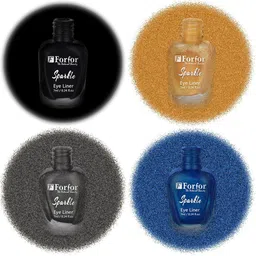 FORFOR Set of 4 Sparkle Water-Proof Sensational Liquid Glitter Eyeliners - 7 ml each image 4
