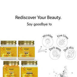 DR.RASHEL Set of 4 Gold Scrub Gel Cream & Face Pack - 380 ml Each image 2