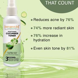 Aryanveda Set Of 2 Cucumber Face Toner 100 ml Each image 3
